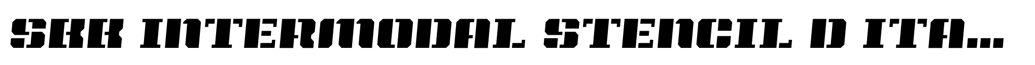 SbB Intermodal Stencil D Italic 5 image